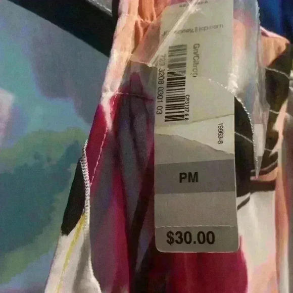 Worthington petite floral print short sleeve blouse M - Picture 5 of 5